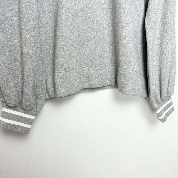 Tuckernuck Heathered Gray Carlson Quarter Zip Sweatshirt | SZ L - Picture 9 of 16